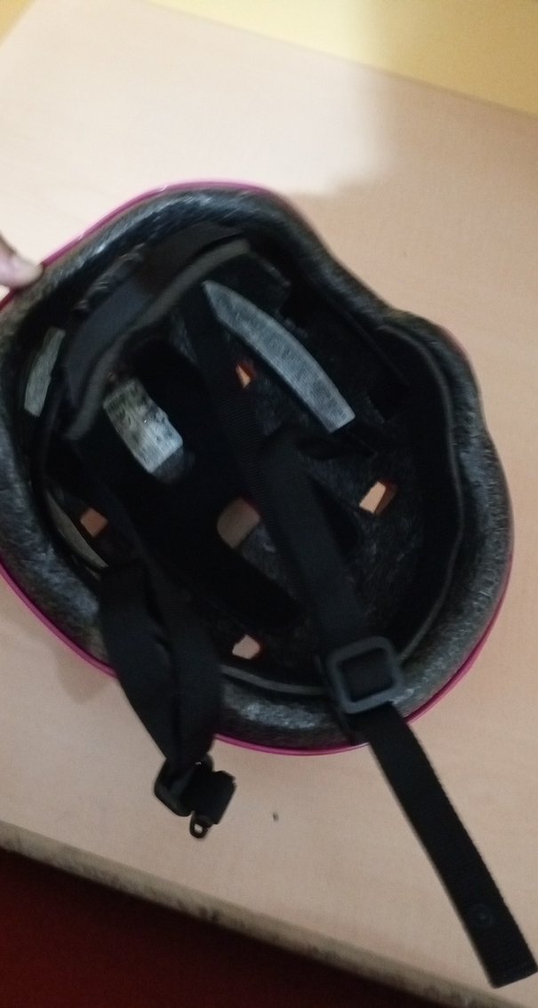Pembe Biker Motosiklet Kaskı Velcro Bantlı - Görsel 3