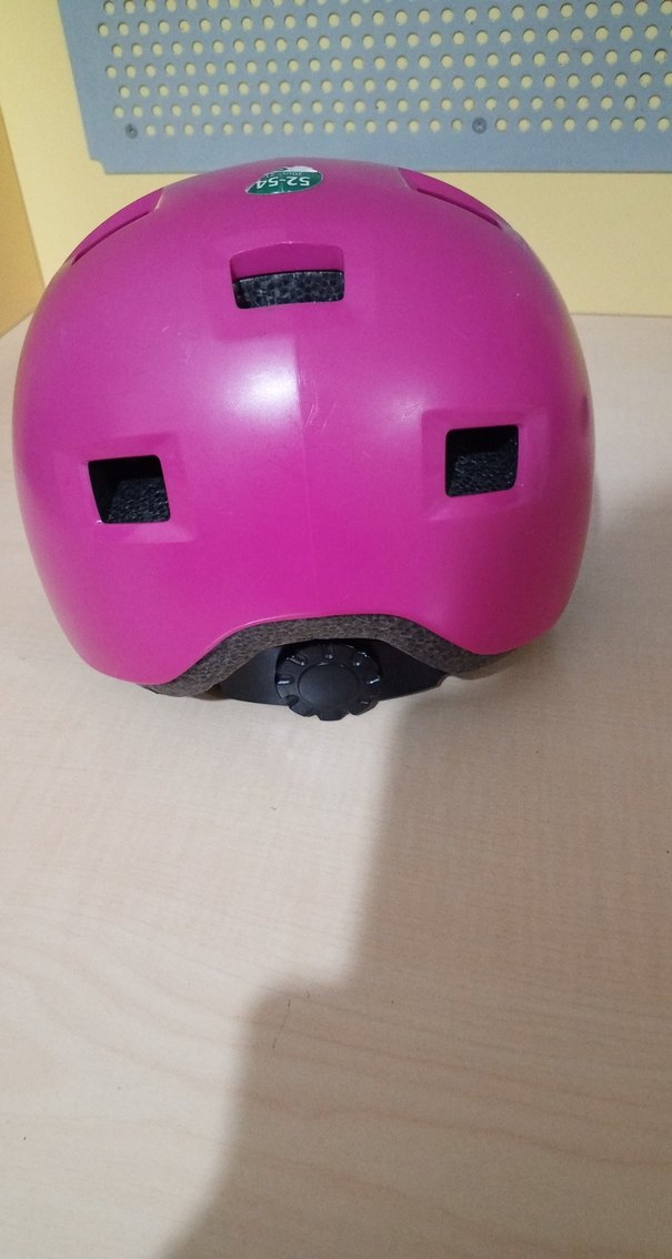 Pembe Biker Motosiklet Kaskı Velcro Bantlı - Görsel 2