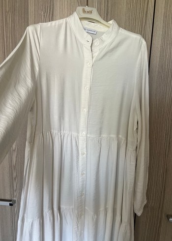 Zara Minik Terzi Uzun Beyaz Bohem Elbise