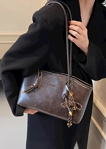 Zara Kahverengi Deri Kadın Çanta