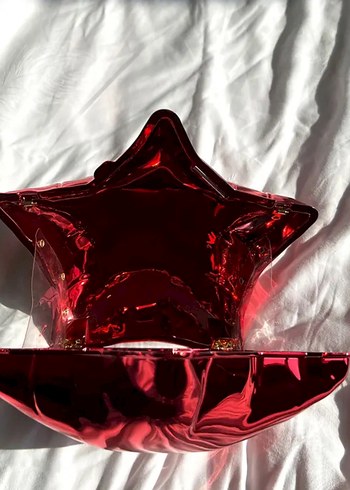 Parlak Kırmızı Yıldız canta - Görsel 2