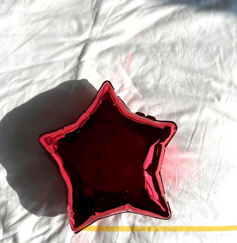 Parlak Kırmızı Yıldız canta - Görsel 3