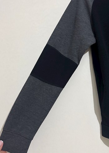 s Beden Fermuarlı Gri Erkek Spor Sweatshirt