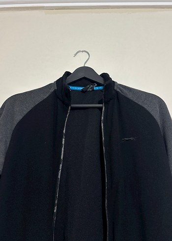 Diğer Fermuarlı Gri Erkek Spor Sweatshirt