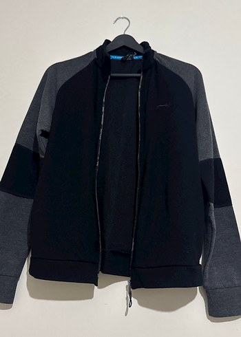 Fermuarlı Gri Erkek Spor Sweatshirt