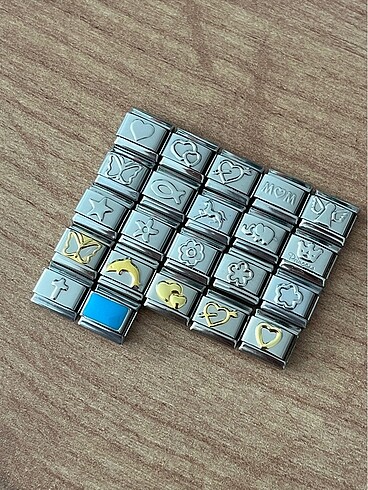 Beden Nomination tarzı italyan bileklik charm link