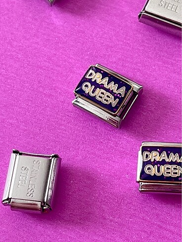  Beden çeşitli Renk Bileklik charmı nomination çelik drama queen