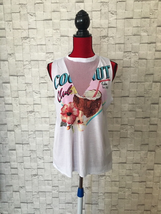 s Beden çeşitli Renk Fileli tank top