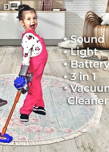 Standlı Dyson Oyuncak Süpürge