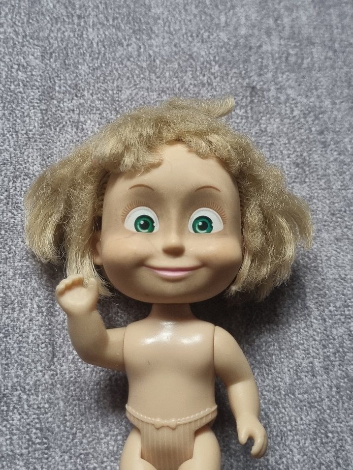 simba maşa ile koca ayı oyuncak bebek - Görsel 3