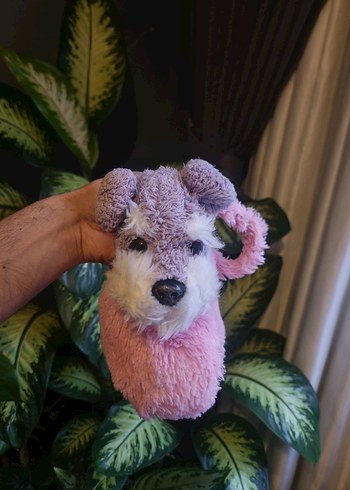 Pembe Peluş Oyuncak Köpek çanta - Görsel 2