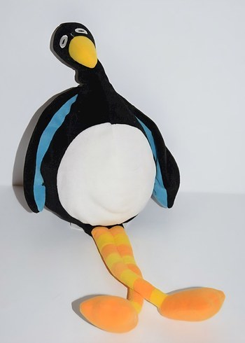 IKEA Siyah ve Gri Peluş kuş Oyuncak - Görsel 2