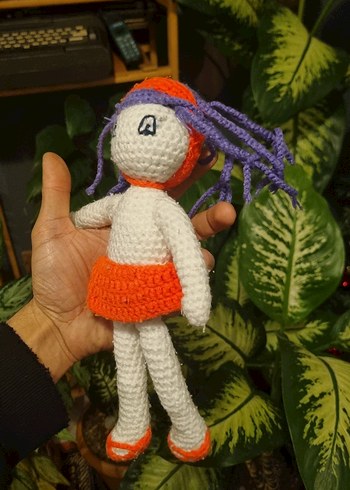 Renkli Örgü Bebek Oyuncak - Görsel 2