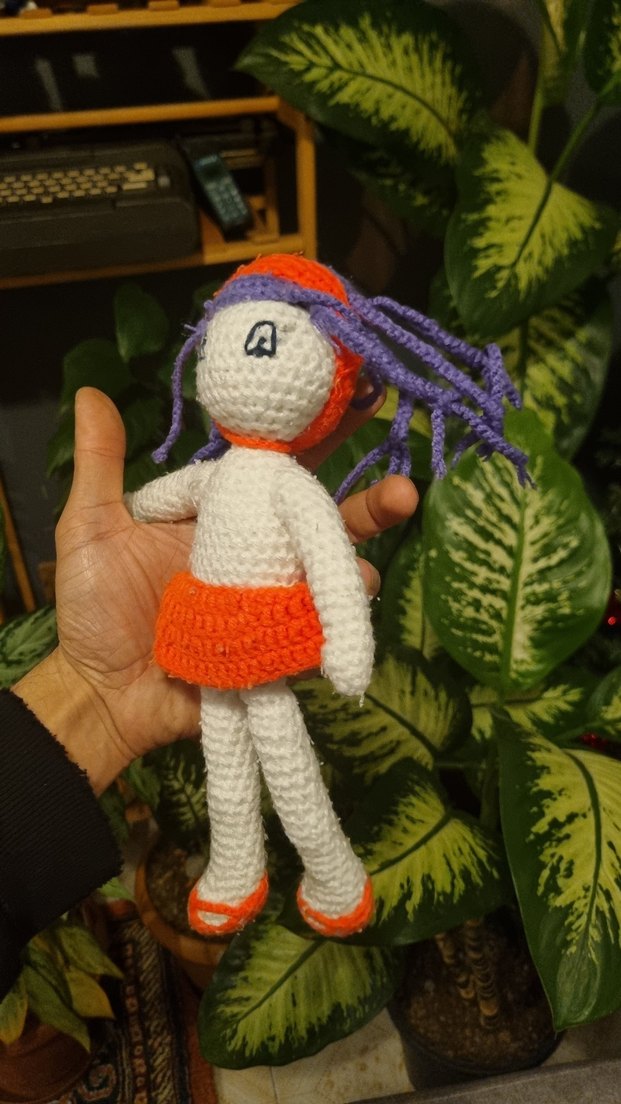 Renkli Örgü Bebek Oyuncak - Görsel 2