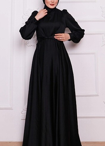 Uzun siyah abiye - Görsel 2