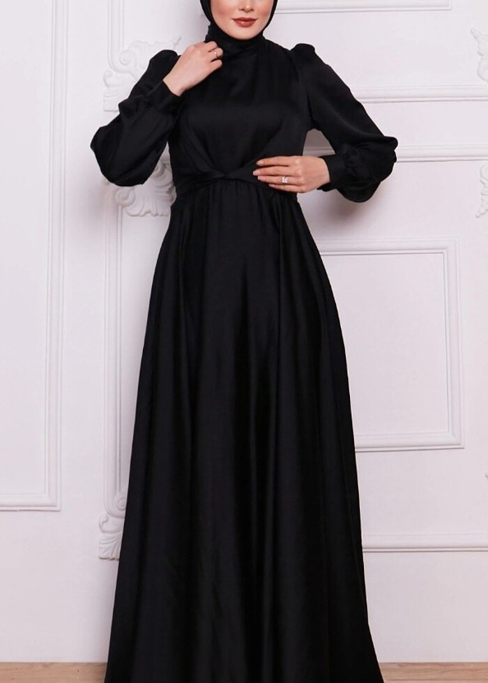 Uzun siyah abiye  - Görsel 2