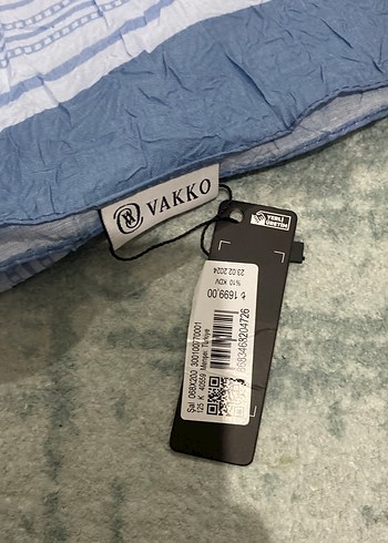 Vakko Bohem Mavi Piliseli Kadın şal - Görsel 2