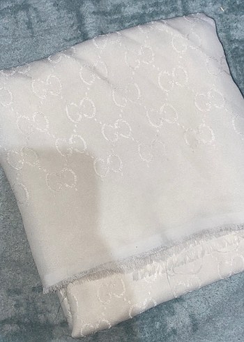 Krem G desen şal - Görsel 2