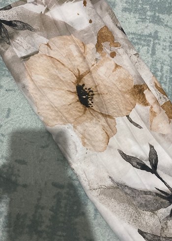 Bej Pileli Bohem Kadın şal - Görsel 2