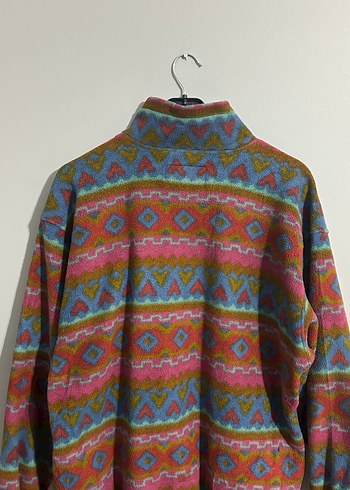 Renkli Polar Sweatshirt Yarım Fermuarlı - Görsel 2