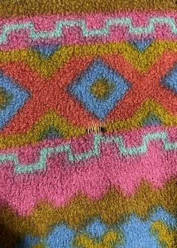 Renkli Polar Sweatshirt Yarım Fermuarlı - Görsel 5