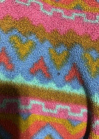 Renkli Polar Sweatshirt Yarım Fermuarlı - Görsel 7