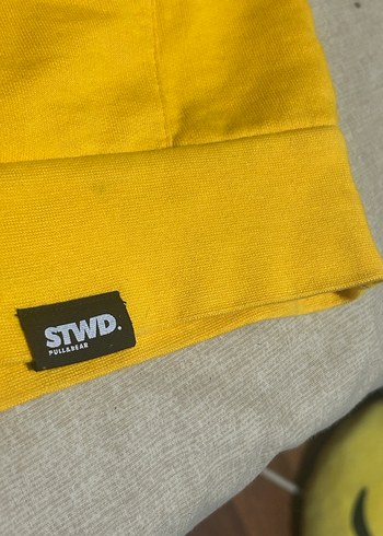 Pull and bear sarı STWD Sweatshirt - Görsel 5