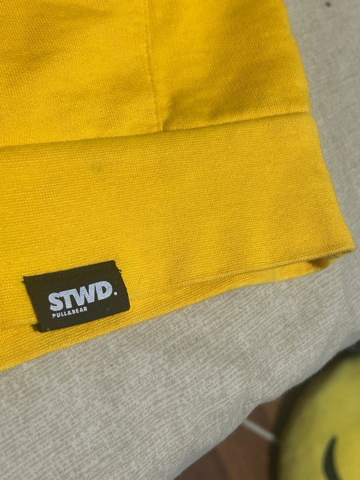 Pull and bear sarı STWD Sweatshirt - Görsel 5