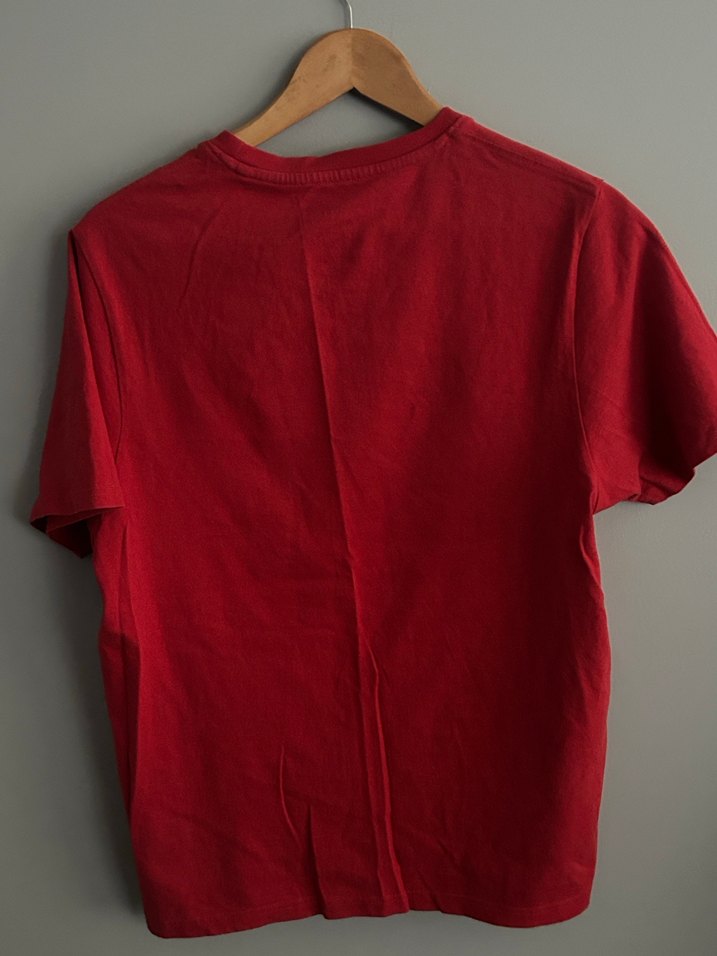 Kırmızı PULL&BEAR Baskılı Erkek Tişört - Görsel 2