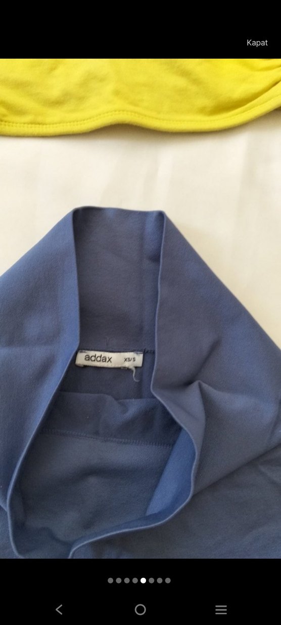 Sarı Fit Mini  Şort takım - Görsel 5