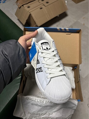 universal Beden Adidas Superstar Ayakkabı EG4957 Custom Black