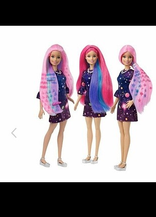 Barbie Renk Partisi Saçlar Barbie Bebek