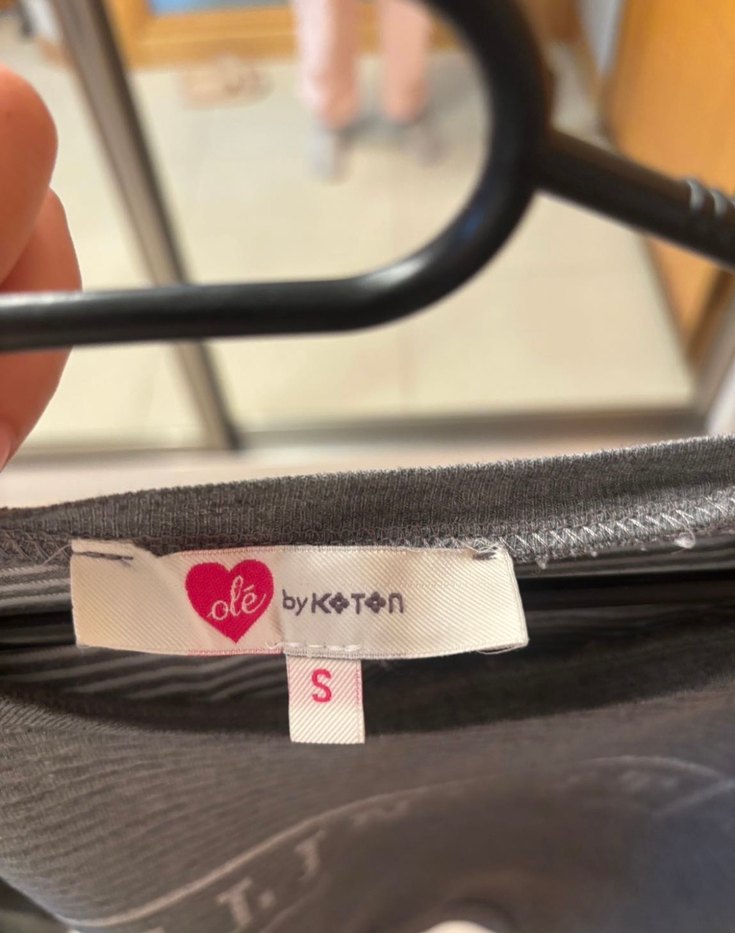 Gri Uzun Kollu Örgü Sweatshirt - Görsel 3