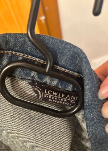 Düğmeli Mavi Kadın Denim Ceket - Görsel 3