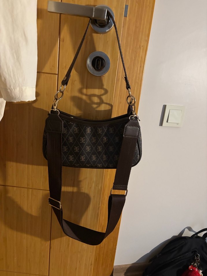 Zincir Detaylı Kahverengi Deri Kadın Çanta - Görsel 2