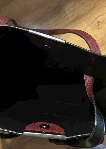 Bordo Deri Kadın Çanta - Görsel 3