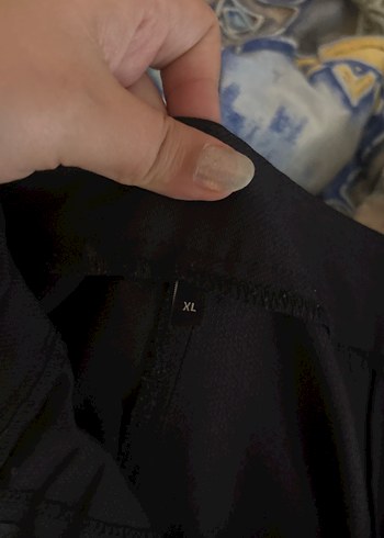 Siyah Kadın Kumaş Pantolon Midi Boy - Görsel 3