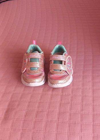 Kız Çocuk Pembe Spor Ayakkabı Velcro Bantlı
