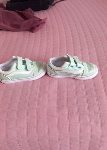 Vans Kız Çocukları İçin Pastel Renkli Cırt Cırtlı Spor Ayakkabı