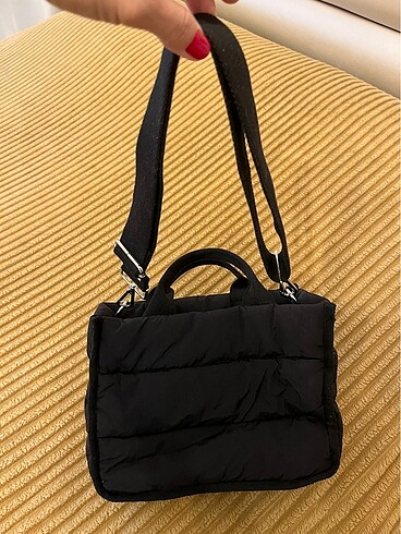 Beden siyah Renk Pull&Bear mini tote çanta