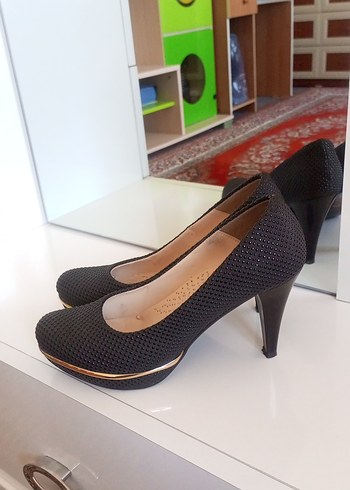 Diğer Diger Siyah Kadın Stiletto Yüksek Topuklu