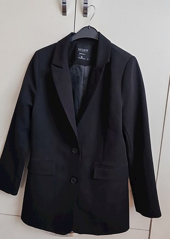 m Beden Siyah Kadın Blazer Ceket