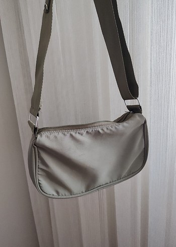 Gri Yeşil Minimalist Kadın Çanta