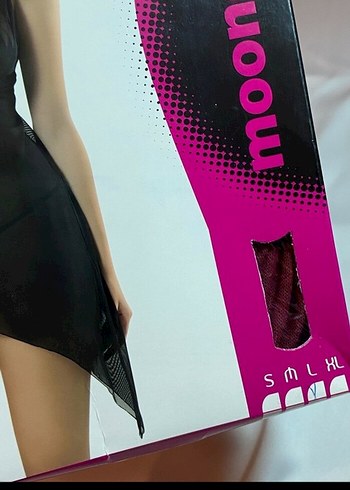 Siyah Mini Gotik İnce Askılı Kadın Gecelik