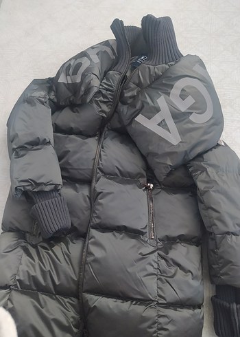 Balenciaga Gri Kadın Uzun Kışlık Mont