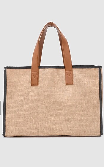 Diğer Shule bags hasır kahverengi tote bag