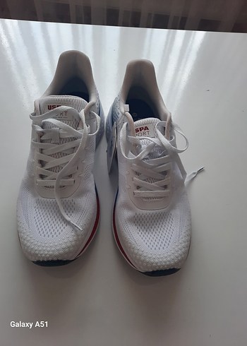 45 Beden U.S. Polo Assn. Beyaz erken Spor Ayakkabı
