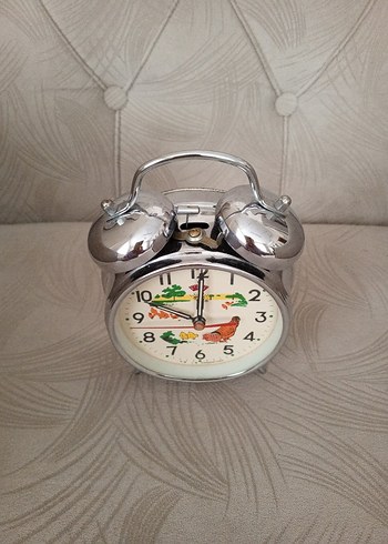 Nostaljik kurmalı tavuklu çalar saat - Görsel 2