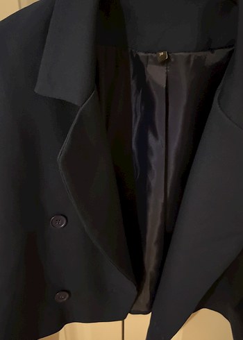 Lacivert blazer - Görsel 2