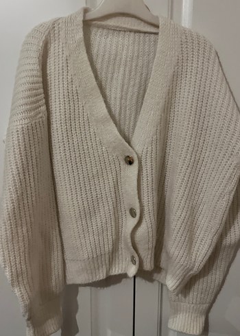 Kadın Gri Örgü Hırka - Görsel 2